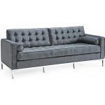 Sofa arles 3 plazas tejido velvet gris jpg