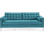 Sofa arles 3 plazas tejido velvet turquesa 1 jpg