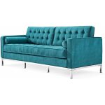 Sofa arles 3 plazas tejido velvet turquesa 4 jpg