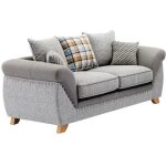 Sofa cambridge 2 plazas tejido combinado gris con gris claro jpg