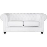 Sofa chester new 2 plazas similpiel blanca jpg