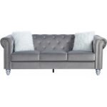 Sofa chester style 3 plazas tapizado velvet gris 27 1 jpg