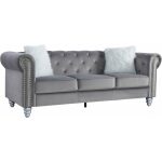 Sofa chester style 3 plazas tapizado velvet gris 27 jpg