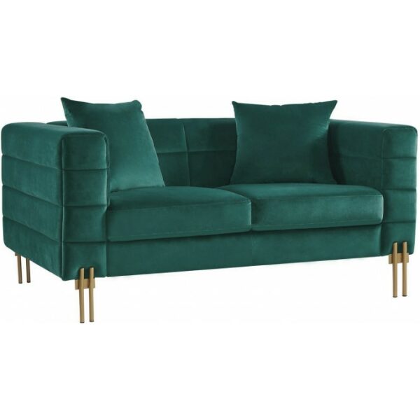 Sofa larios 2 plazas tejido velvet verde oscuro 42 jpg