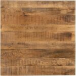 Tablero Mesa Natural Madera De Mango 80 X 80 X 3 Cm