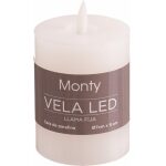 Vela Cera Led Blanco 7 X 9 Cm