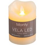 Vela Cera Led Movimiento Crema 7,50 X 10 Cm