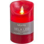 Vela Cera Led Movimiento Rojo 9 X 14 Cm