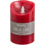 Vela Cera Led Movimiento Rojo 9 X 14 Cm