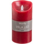 Vela Cera Led Movimiento Rojo 9 X 17 Cm