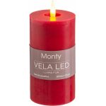 Vela Cera Led Rojo 7 X 13 Cm