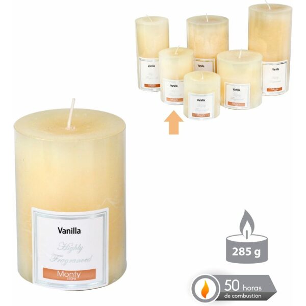 Vela Cilíndrica Perfumada Crema 7 X 9,50 Cm