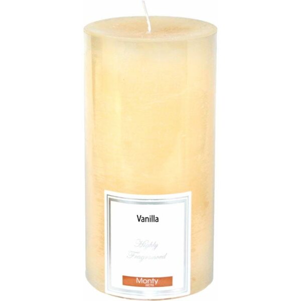 Vela Cilíndrica Perfumada Crema 8,70 X 17 Cm