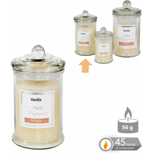 Vela Tarro Cristal Perfumada Crema 7,50 X 14 Cm