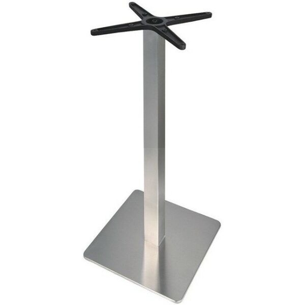 Base de mesa rhin alta acero inoxidable base de 45 x 45 cms altura 110 cms pulido satinado jpg