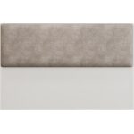 Cabecero uni 160 mdp blanco tejido velvet capuccino 160x5x90 cms 1 jpg