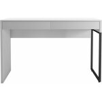 Mesa de estudio desk metal negro mdp blanco 2 cajones 120 x 45 cms 1 jpg