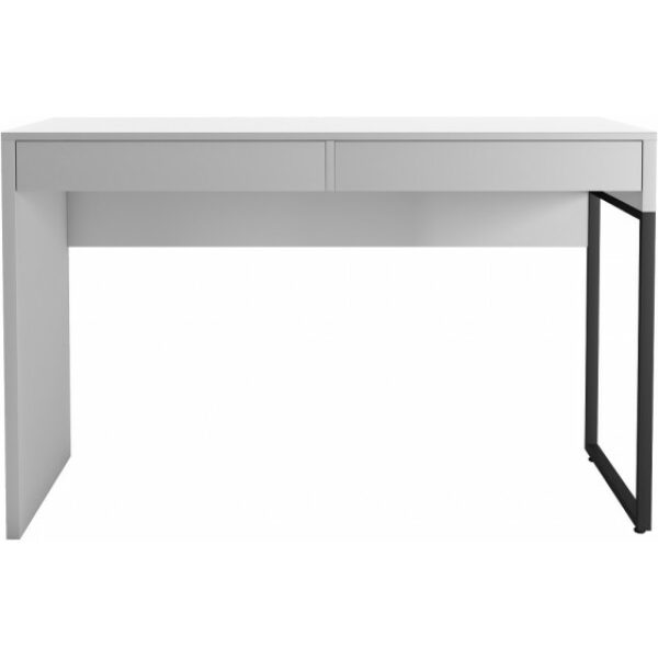 Mesa de estudio desk metal negro mdp blanco 2 cajones 120 x 45 cms 1 jpg