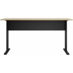 Mesa de oficina work metal bilaminado natural y negro 150 x 60 cms 1 jpg