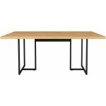 Mesa prime 40 metal negro tapa mdp color natural 180 x 90 cms 1 jpg