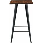 Mesa tol ek wood alta acero madera negra 60x60 cms 1 jpg