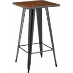 Mesa tol ek wood alta acero madera negra 60x60 cms jpg