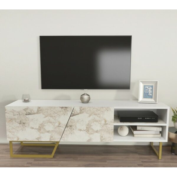 Mueble de tv marcus biiaminado marmol blanco 150 cms jpg