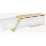 Mueble de tv prudence biiaminado blanco con roble 180 cms 3 jpg