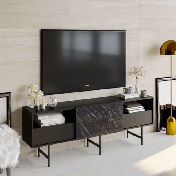 Mueble de tv simon biiaminado marmol negro 180 cms 1 jpg