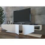 Mueble de tv violet biiaminado blanco brillo 180 cms 1 jpg