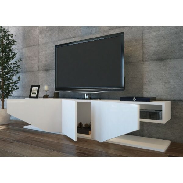 Mueble de tv violet biiaminado blanco brillo 180 cms 1 jpg