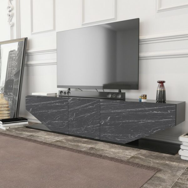 Mueble de tv violet biiaminado marmol negro 180 cms 1 jpg