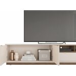 Mueble tv isis blanco roto y nogal 218 cms 3 jpg