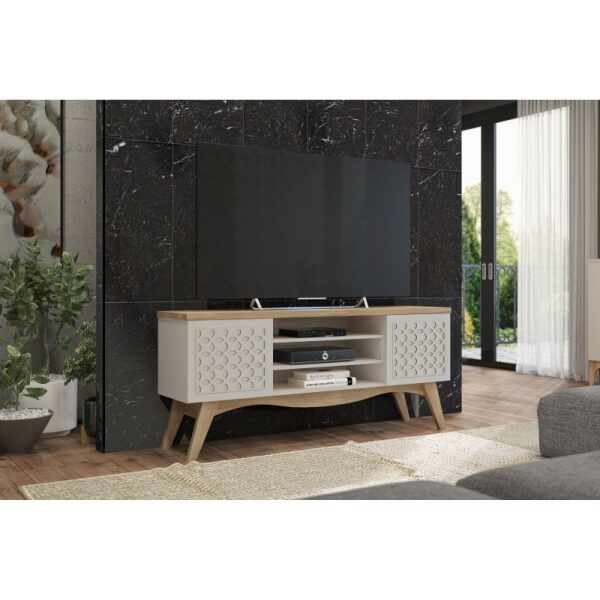 Mueble tv liz blanco roto y cedro 160 cms 1 jpg