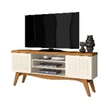 Mueble tv liz blanco roto y coral 160 cms png