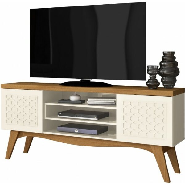 Mueble tv liz blanco roto y coral 160 cms jpg