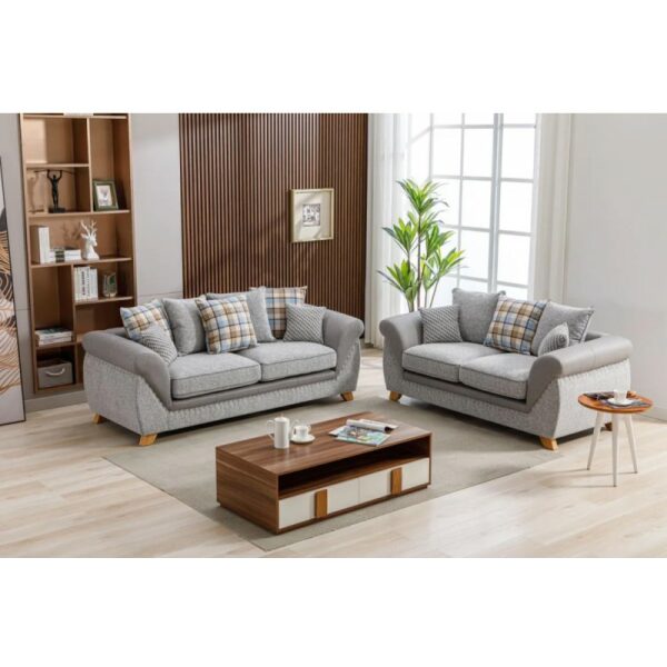 Set sofas cambridge 3 2 plazas tejido combinado gris con gris claro 1 jpg
