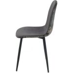 Silla horus metal tapizado velvet gris con trasera floral a juego 3 jpg