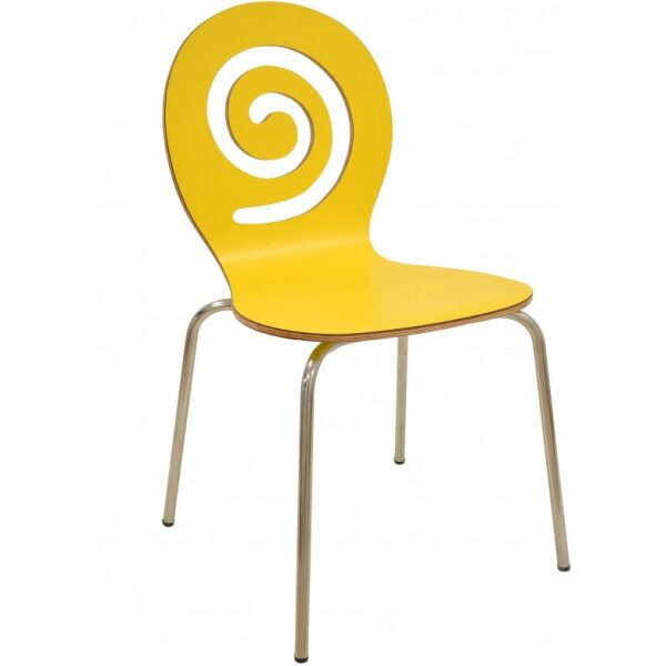 Silla pinsapo apilable acero inoxidable laminado amarillo jpg