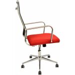 Sillon de oficina austria alto malla negra asiento rojo 1 jpg