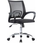 Sillon de oficina fiss new m negro gas basculante malla y tejido negro jpg