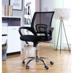 Sillon de oficina fiss new m negro gas basculante malla y tejido negro 3 jpg