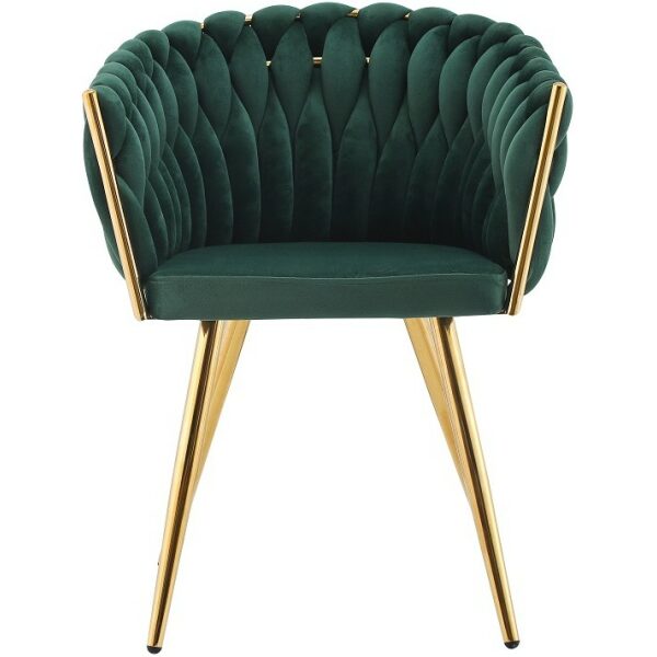 Sillon regio metal cromado dorado tapizado velvet verde oscuro 1 jpg