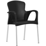 Sillon sena apilable polipropileno negro jpg