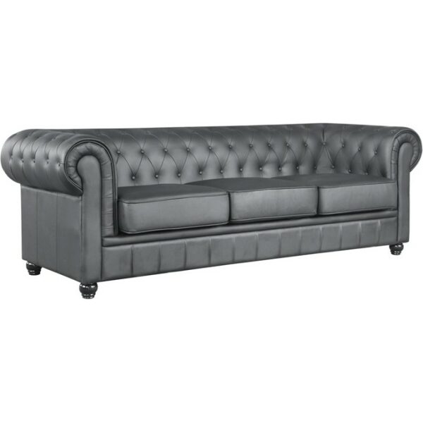 Sofa chester new 3 plazas similpiel negra jpg