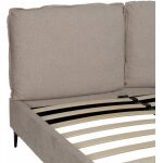 Cama Beige Tejido Dormitorio 163 X 215 X 93 Cm