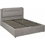 Cama Canapé Gris Tejido Dormitorio 164 X 214 X 110 Cm