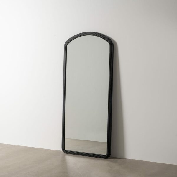 Espejo Vestidor Negro Metal-Cristal 81 X 4 X 182 Cm