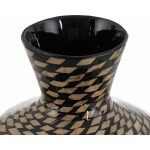 Jarrón Natural-Negro Bambú Decoración 28 X 28 X 46 Cm