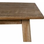 Mesa Alta Natural Madera De Mango Salón 110 X 60 X 110 Cm